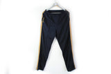 Vintage Sergio Tacchini Track Pants Small / Medium navy blue yellow full pant logo 90s rare retro athletic trousers