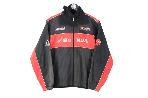 Vintage Honda Jacket XSmall size men's full zip windbreaker big logo race racing style rare retro 90's outfit car sport authentic athletic wear streetwear