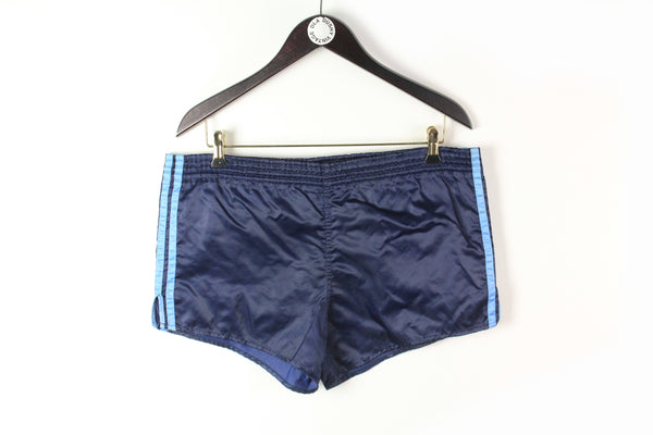 Vintage Adidas Shorts Large navy blue 90's made in West Germany shorts