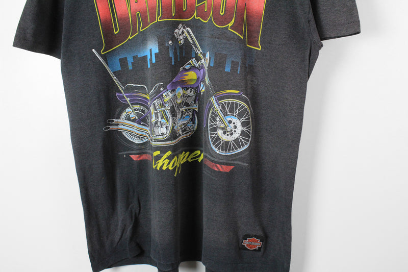 Vintage 1988 Harley Davidson Chopper T-Shirt XSmall / Small