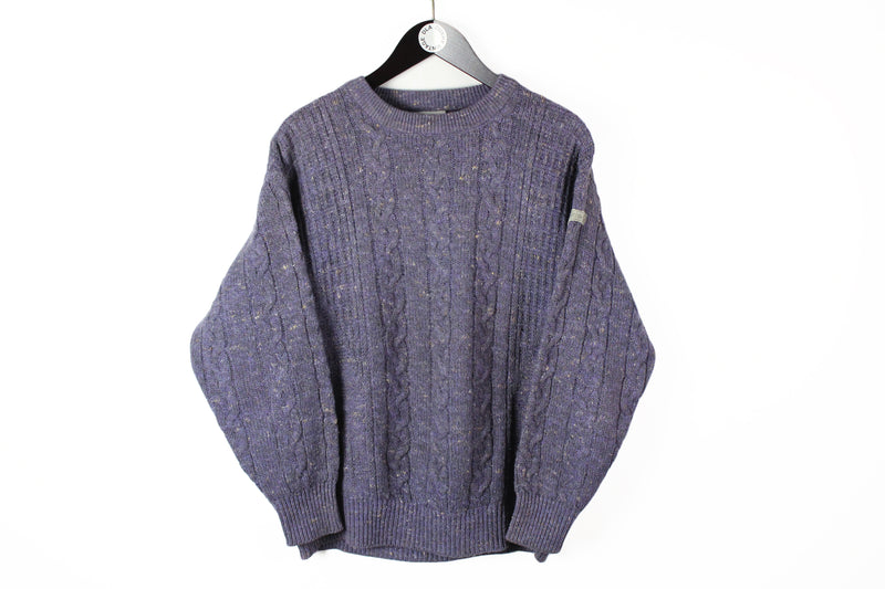 Vintage Adidas Sweater Medium purple made in Austria 90s retro style jumper