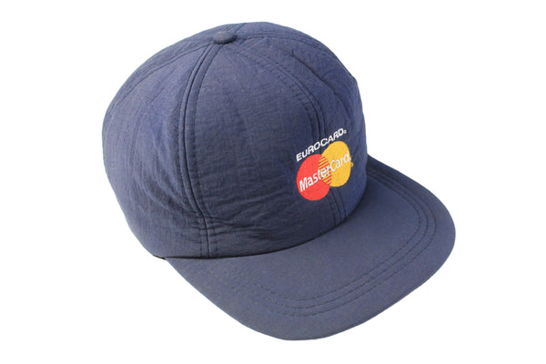 Vintage MasterCard Cap navy blue 90s payment service retro hat