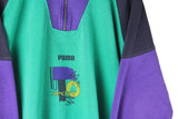 Vintage Puma Sweatshirt 1/4 Zip Medium