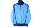 Vintage Adidas Track Jacket Small 70s 80s made in West Germany retro sport classic 3 stripes windbreaker