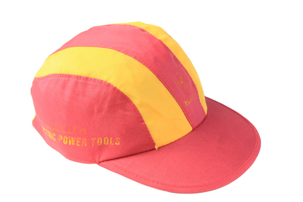 Vintage Makita Cap red yellow 90s retro 5 panel sport hat