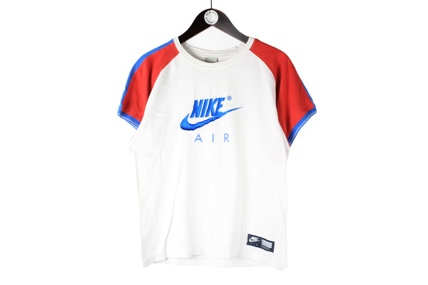 Vintage Nike T-Shirt Small big logo Air cotton sport style 90s 00s shirt 
