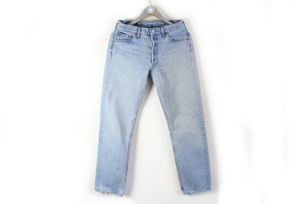 Vintage Levis 501 Jeans W 30 L 32 light blue 90s denim pants