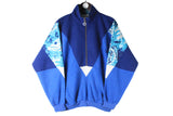 Vintage Fleece Half Zip Small blue 90s retro sport ski sweater 