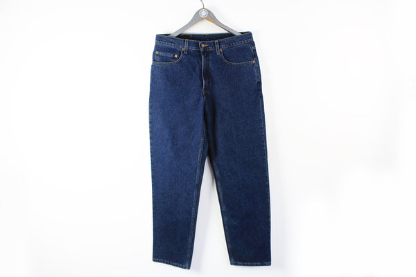 Vintage Levis 550 Jeans W 33 L 32 navy blue rare 90s retro style denim pants