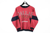 Vintage Dallas 1960 Sweatshirt XSmall red big logo 90s sport style jumper Cowboys NFL