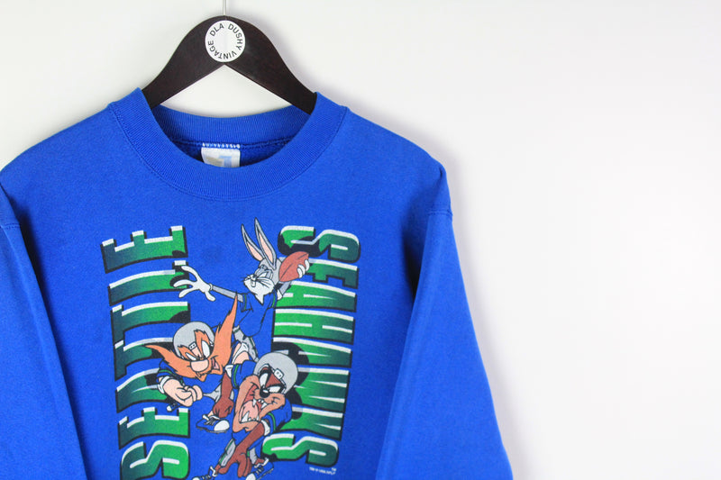 Vintage Seattle Seahawks Warner Bros 1996 Sweatshirt Small