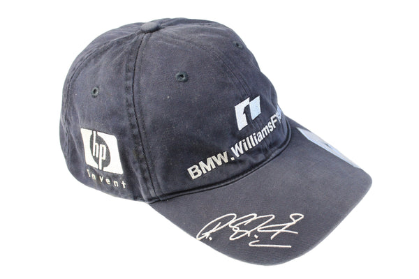 Vintage BMW Williams Team F1 Ralf Schumacher Cap blue big logo 90s 00s retro sport racing Formula 1 hat
