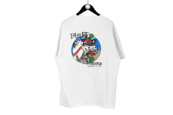 vintage BLOUNT TRAUMA European Tour 1996 T-Shirt white Size XL rare retro deadstock hipster authentic tour top big logo 90s cotton 100% wear