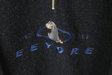 Vintage Eeyore Disney Fleece Half Zip Medium