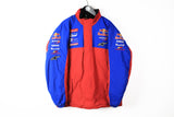 Vintage Red Bull Racing Jacket XLarge red blue big logo 90s rally windbreaker