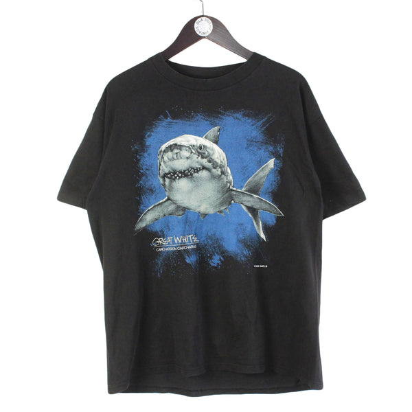 Vintage Great White Shark Carcharodon Carcharias Wild Oats T-Shirt X –  dla dushy