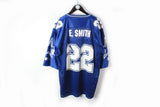 Vintage Cowboys Starter NFL Smith 22 Jersey T-Shirt Large