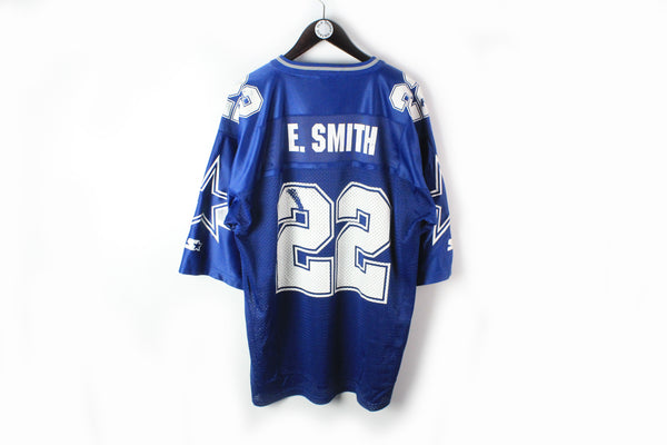 Vintage Cowboys Starter NFL Smith 22 Jersey T-Shirt Large
