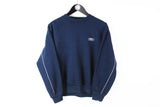 Vintage Umbro Sweatshirt Small navy blue 90's crewneck retro style UK jumper