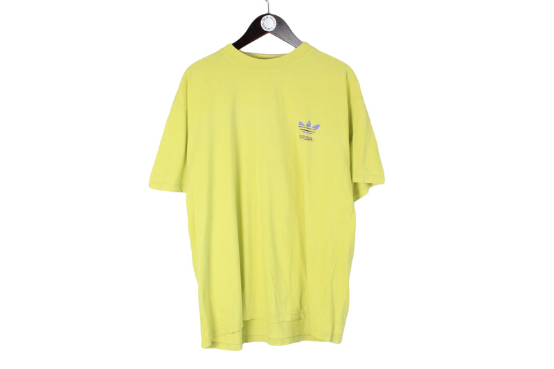 Vintage Adidas T-Shirt XLarge / XXLarge size bright retro rare 90's style tee short sleeve sport summer top authentic athletic brand