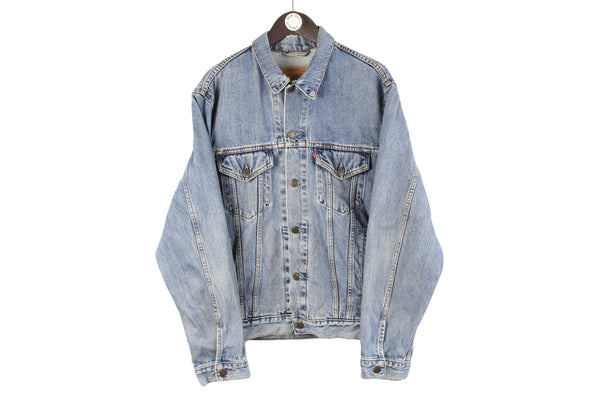 Vintage Levi's Denim Jacket XLarge blue retro heavy cotton jean coat