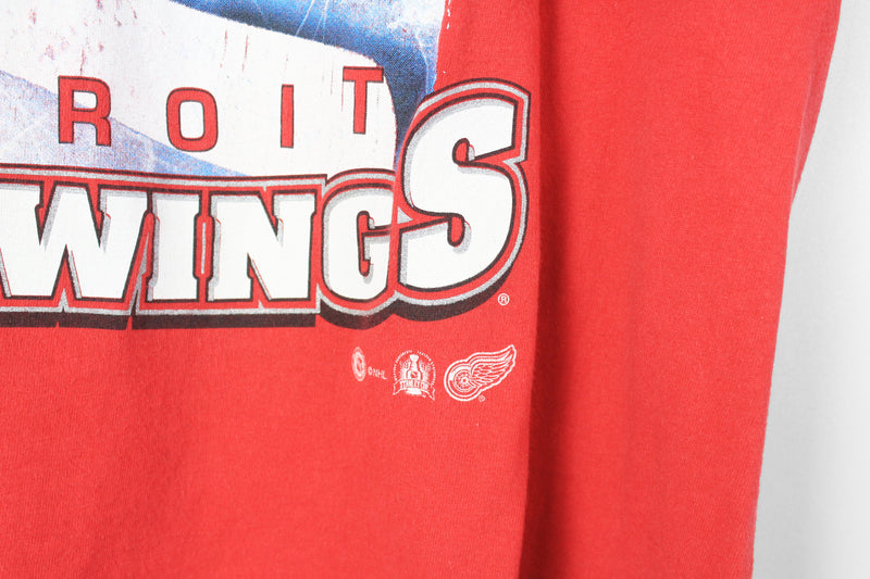 Non Brand Vintage 1998 Stanley Cup Red Wings Detroit T-Shirt Large
