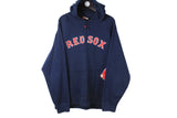 Vintage Red Sox Hoodie XLarge size men's big logo Nike baseball USA merch team hooded sweatshirt cotton sweat street style authentic athletic