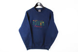 Vintage Florida Orlando Sweatshirt Medium crewneck 90's navy blue retro style jumper big embroidery logo