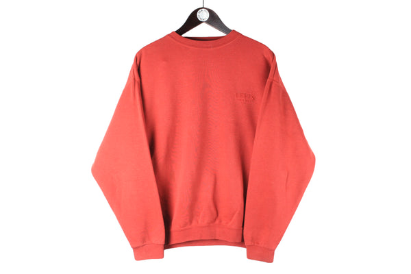Vintage Levi's Sweatshirt Medium red small logo 90s retro crewneck jumper sport style USA brand