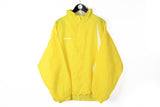 Vintage Reebok Stuttgart 1993 Jacket XLarge yellow windbreaker running 90s jacket