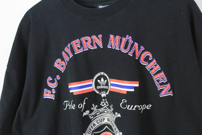 Vintage Adidas Bayern Munich UEFA Cup 1996 T-Shirt XLarge