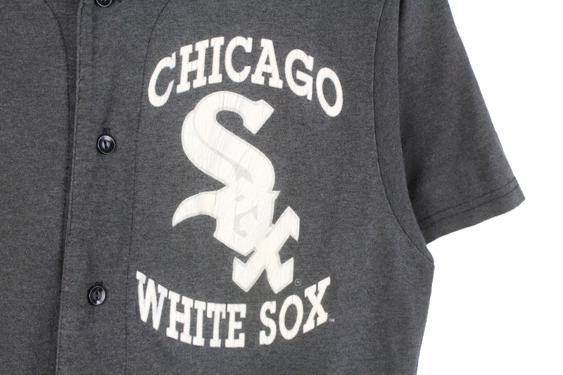 VINTAGE MADE USA MAJESTIC CHICAGO WHITE SOX TEAM ISSUE BASEBALL JERSEY SIZE  46 