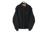 Vintage Paul & Shark Jacket XXLarge basic warm men's coat full zip collared black authentic streetstyle brand 90's style outwear