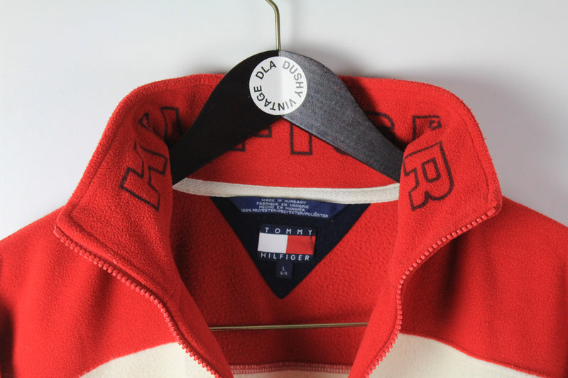 Vintage Tommy Hilfiger Fleece 1/4 Zip Medium / Large