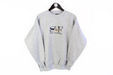 Vintage San Francisco Sweatshirt Small gray 90's crewneck cotton big logo made in USA