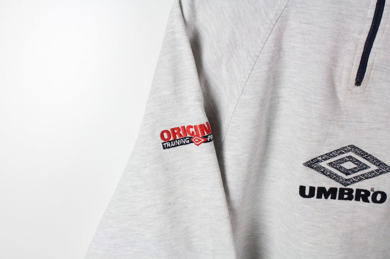 Vintage Umbro Sweatshirt 1/4 Zip Medium