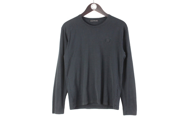 Acne Studios Sweatshirt Small streetwear face small logo authentic long sleeve shirt
