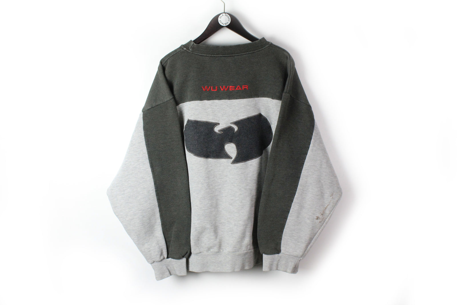 WU WEAR sweatshirt, vintage hip hop jacket sewn, authentic