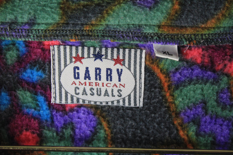 Vintage Garry Casuals Fleece 1/4 Zip XLarge