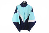 Adidas Espana Zaragoza Track Jacket made in Spain blue full zip 80's rare retro sport coat vintage