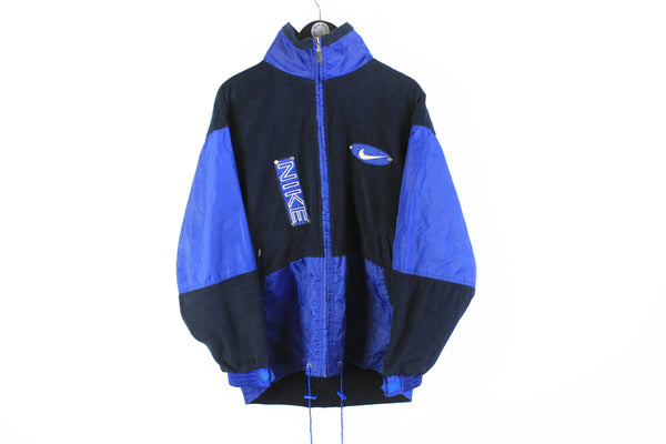 Vintage Nike Bootleg Fleece Jacket Large big logo 90's retro style sweater