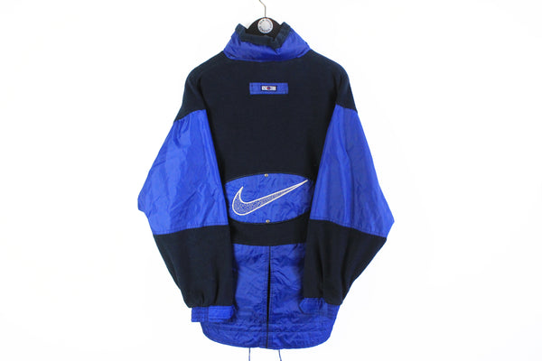 Vintage Nike Bootleg Fleece Jacket Large big logo 90's retro style sweater