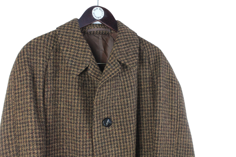 Vintage Harris Tweed Coat XLarge