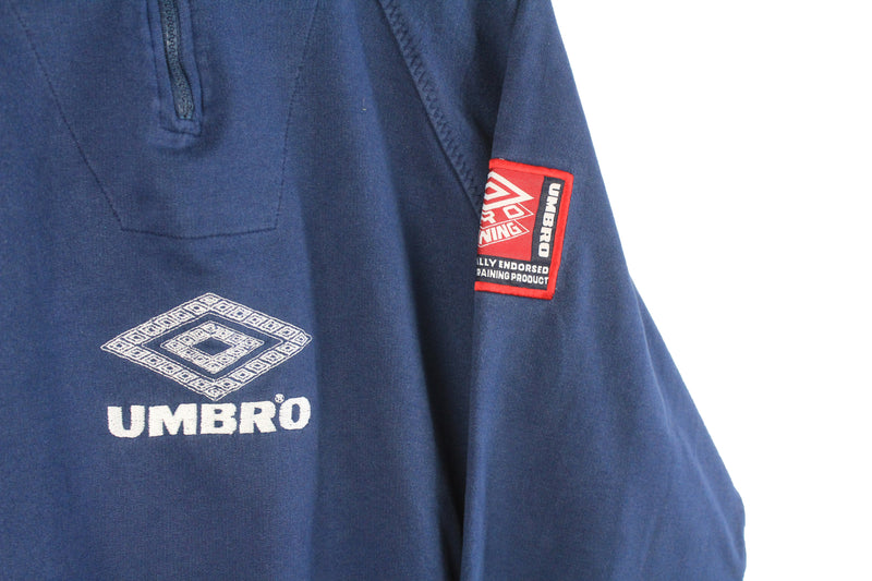 Vintage Umbro Sweatshirt 1/4 Zip Medium