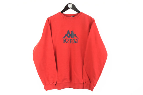 Vintage Kappa Sweatshirt XLarge big logo 00s red sport style crewneck