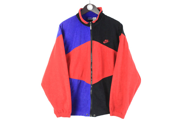 Vintage Nike Track Jacket Large big logo retro style full zip windbreaker 90s sport coat