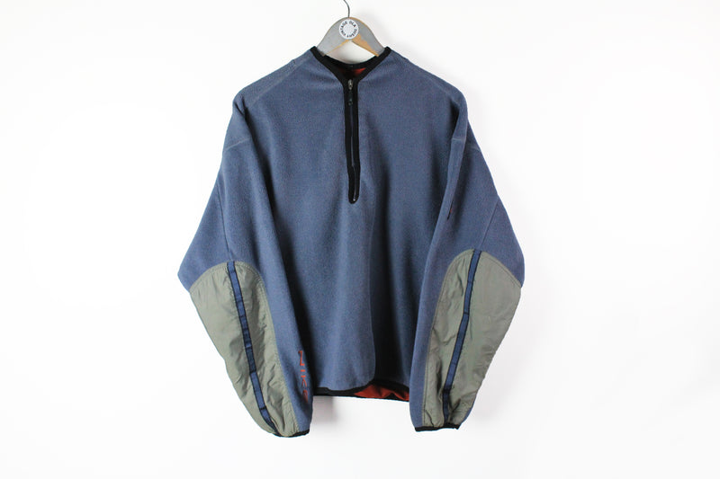 Vintage Nike Fleece Half Zip Medium / Large blue acg style 90s sport winter ski extreme sweater