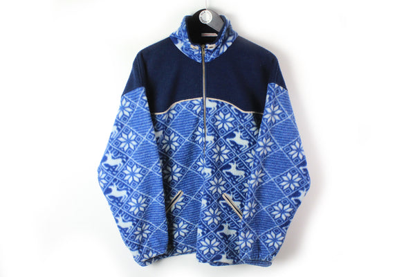 Vintage Fleece Full Zip Medium / Large blue 90's sweater