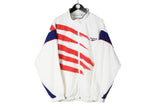 Vintage Reebok Track Jacket XXLarge size men's full zip bright sport wear training retro rare classic wear 90's 80's style outfit