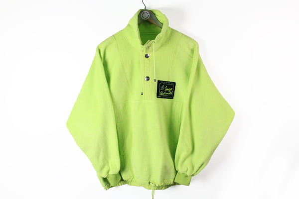 Vintage Schoffel Fleece Large / XLarge green big logo ski lime color